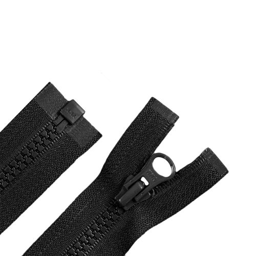 YKK Sized Plastic Zipper, 50cm Black
