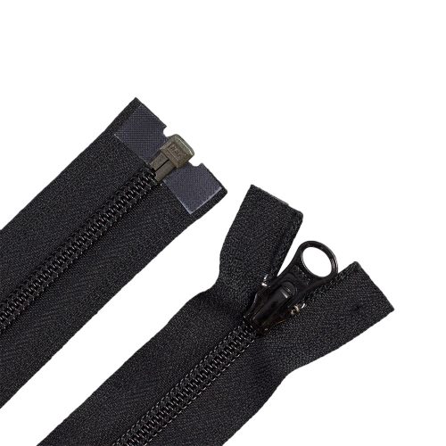 YKK Sized Spiral Zipper, 60cm Black