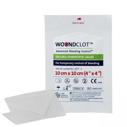 Woundclot hemosztatikus kötszer 10cm x 10cm