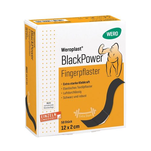 Wero Black Power finger plaster 12x2cm 50pcs