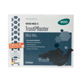   WERO MED-X Mini Mix fekete textil sebtapasz készlet – 8 db