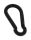 Rozsdamentes fekete karabiner 30 mm