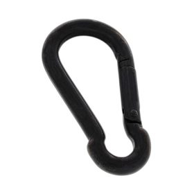 Rozsdamentes fekete karabiner 60 mm