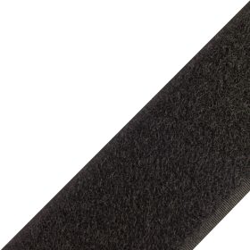 Velcro Varrható Tépőzár fekete 50mm széles, bolyhos