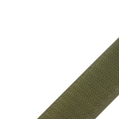 Velcro Varrható Tépőzár olive 25mm széles, tüskés
