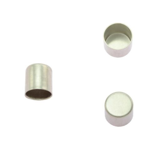 Cord end cap 6mm silver