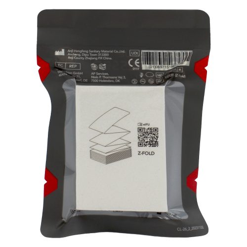 NORSE RESCUE tömörített pamutgéz Z-hajtogatott