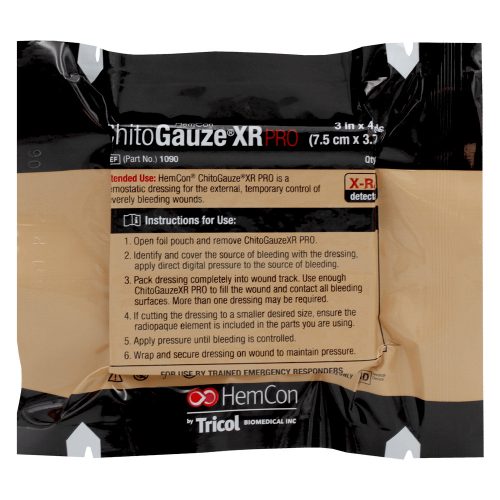 HemCon ChitoGauze XR PRO hemosztatikus géz