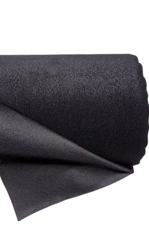 Velúr tépőzáras szövet – 140 cm széles, fekete