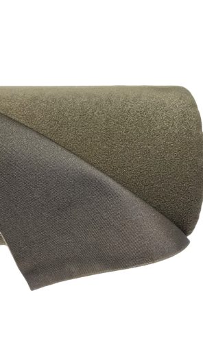 Velúr tépőzáras szövet – 140 cm széles, olive