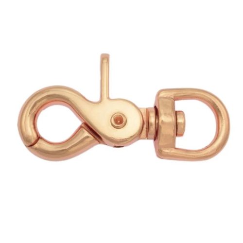 Crab claw carabiner 13mm round rosegold