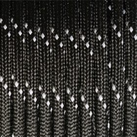 Fényvisszaverős 550 paracord zsinór fekete