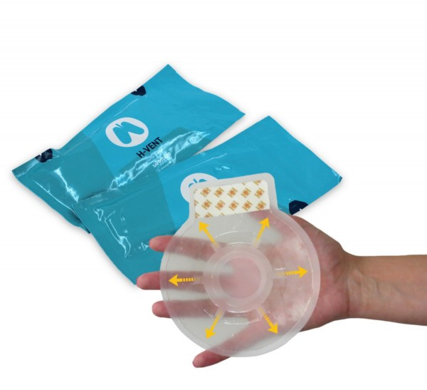 Image of H Vent chest seal, dupla csomag - légmell tapasz