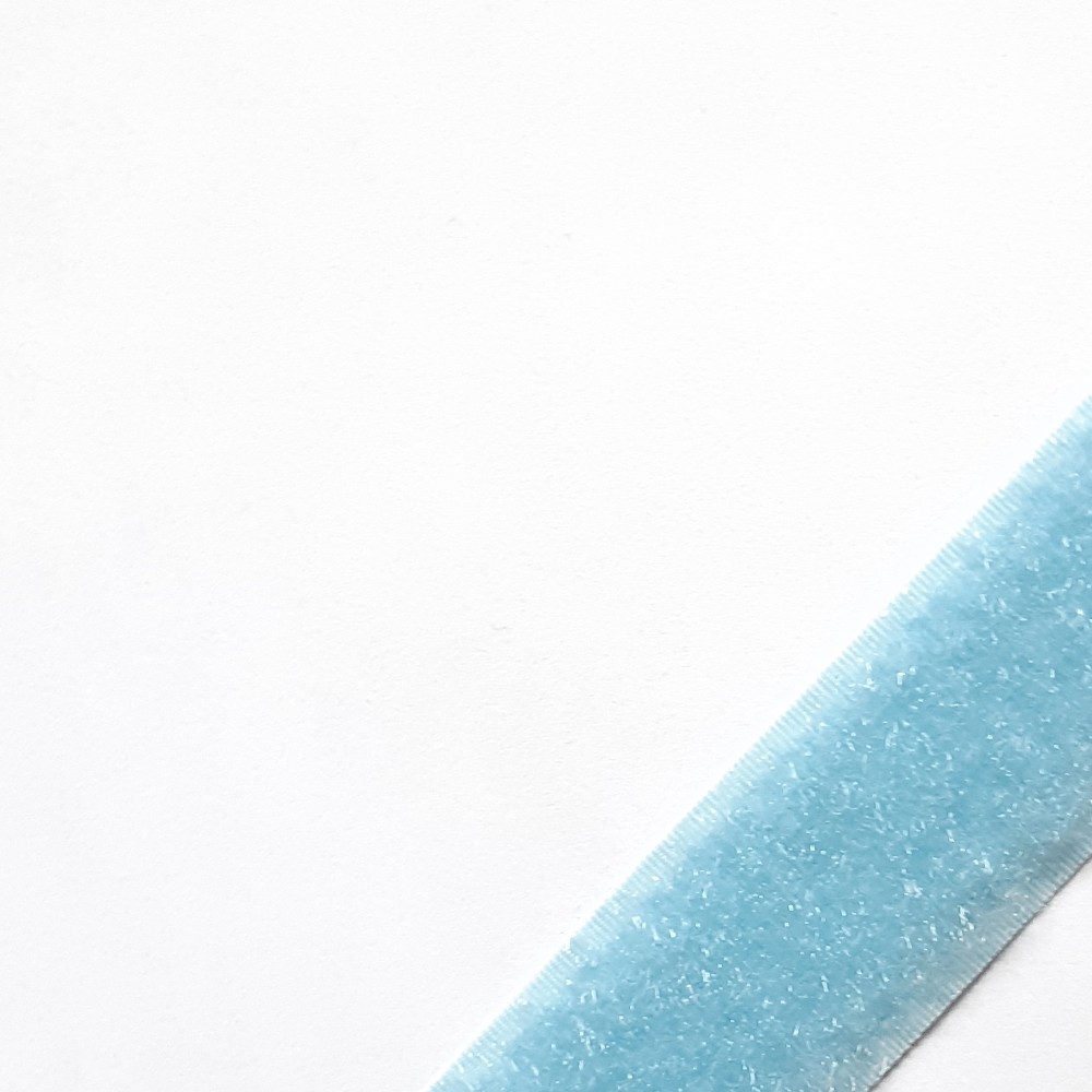 Image of Velcro Varrható Tépőzár világoskék 25mm széles, bolyhos